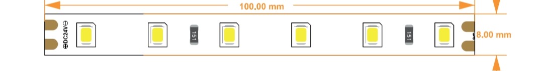 60 LED 2835 IP20 24V Strip Light